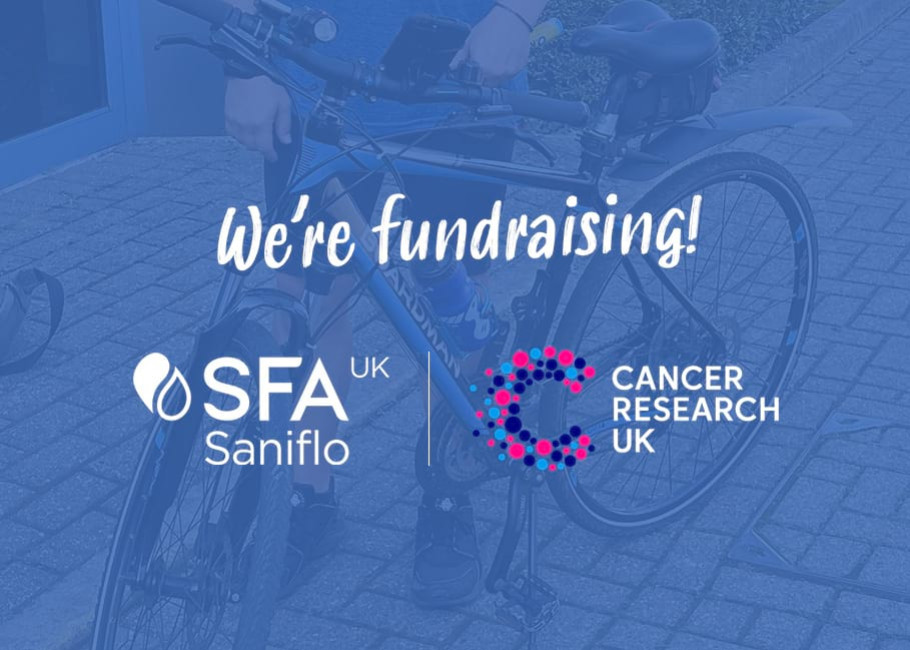 Saniflo cycles to Paris - Cancer Research UK Fundraiser 2024